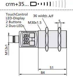 microsonic crm+ Ultrasonic Sensors with Two Switching Outputs - Fig 6