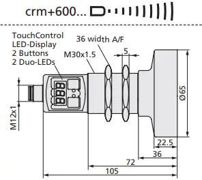 microsonic crm+ Ultrasonic Sensors with Two Switching Outputs - Fig 9