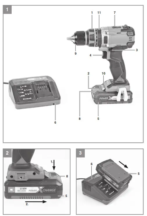 Einhell TE CD 18 50 Li i BL Cordless Hammer Drill or Screwdriver