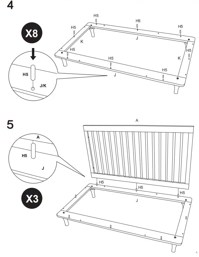 babyletto 9001 Lolly 3 In 1 Convertible Crib with Toddler Bed - babyletto 9001 Lolly 3 In 1 Convertible Crib with Toddler Bed- babyletto 9001 Lolly 3 In 1 Convertible Crib with Toddler Bed-figer 3