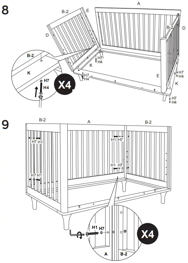 babyletto 9001 Lolly 3 In 1 Convertible Crib with Toddler Bed - babyletto 9001 Lolly 3 In 1 Convertible Crib with Toddler Bed- babyletto 9001 Lolly 3 In 1 Convertible Crib with Toddler Bed-figer 5