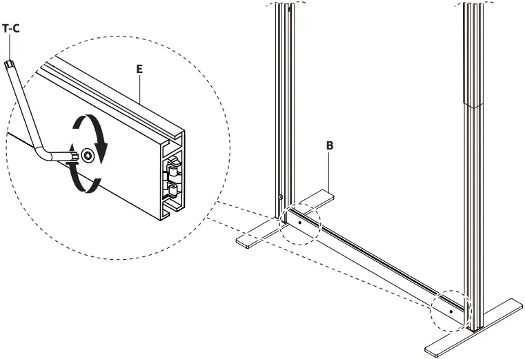 V I V O PP-MWS63D-L Dark Gray Modular Wall System A5