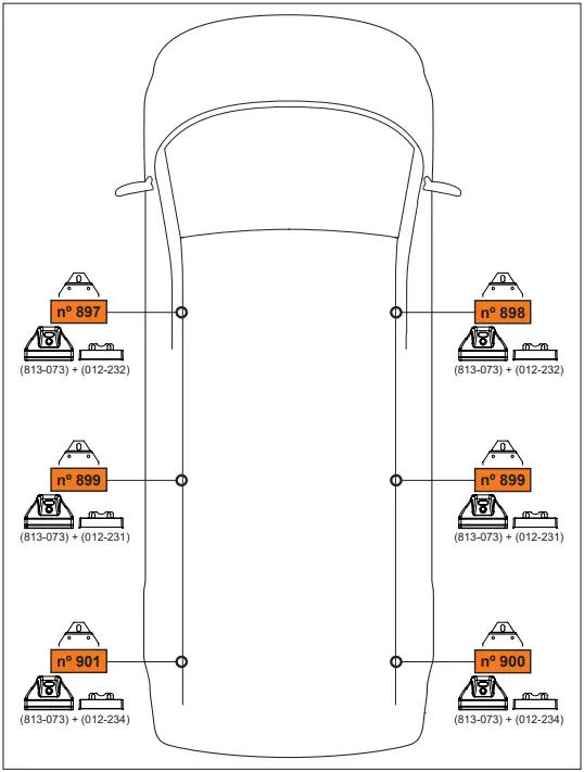 CRUZ 934-438 Kit Soportes LCV B12