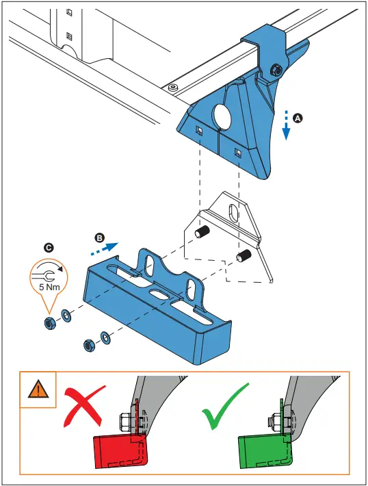 CRUZ 934-438 Kit Soportes LCV B22