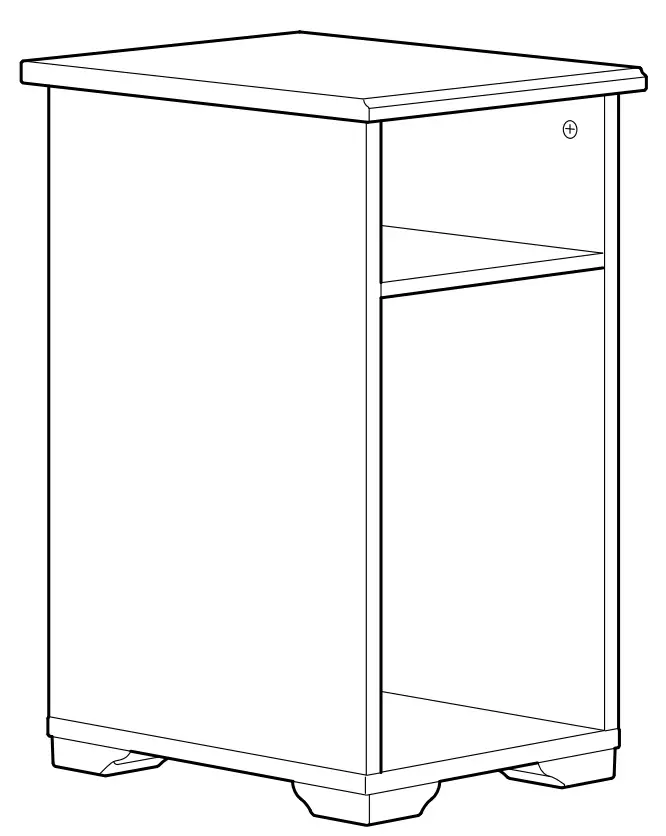 IKEA SKRUVBY Cabinet with Doors White