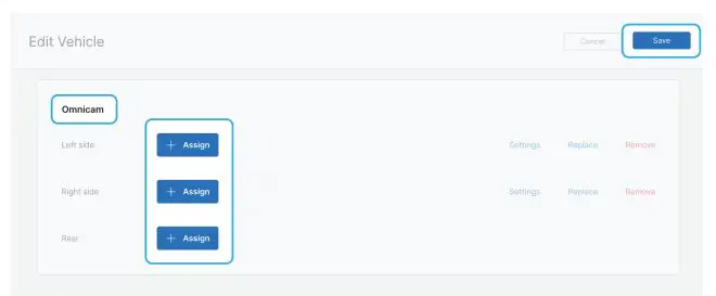 motive AI Omnicam Fleet Vehicle Camera Installation Guide - Click Save at the top right corner