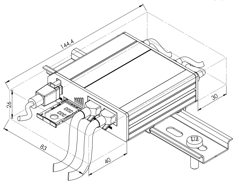TELTONIKA Networks RUT240 Industrial 4G LTE Wi-Fi Router - FRONT 2