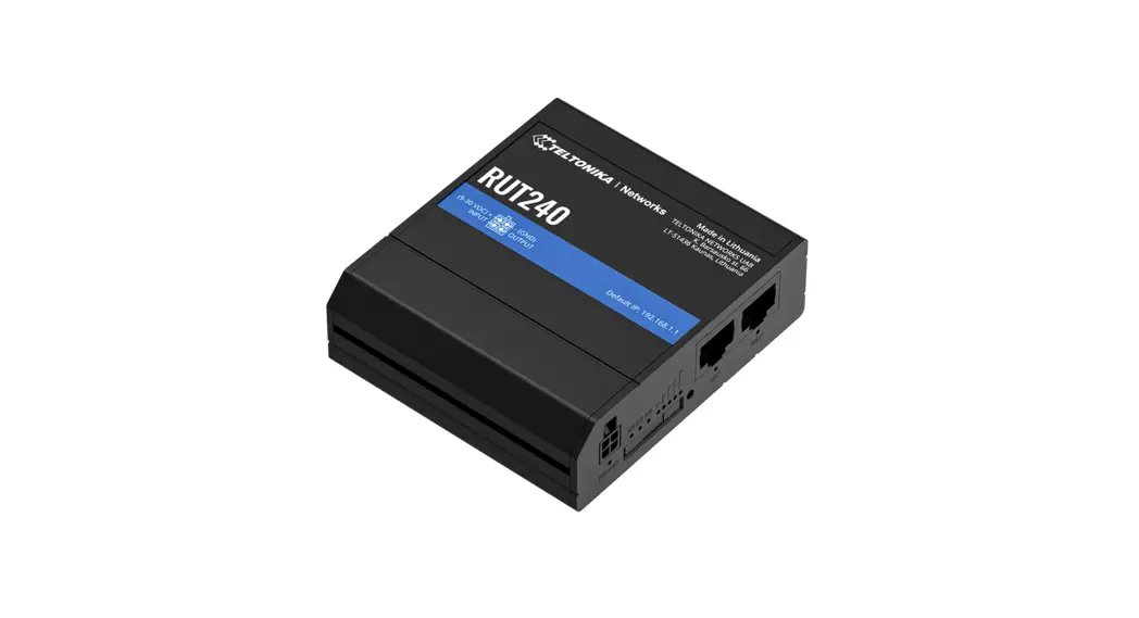 Teltonika Networks Rut240 Industrial 4g Lte Wi-fi Router User Manual