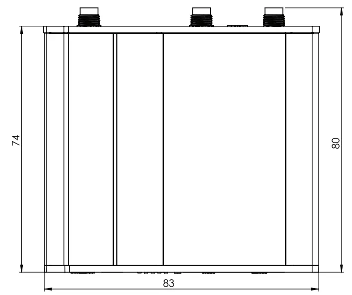 TELTONIKA Networks RUT240 Industrial 4G LTE Wi-Fi Router - TOP VIEW