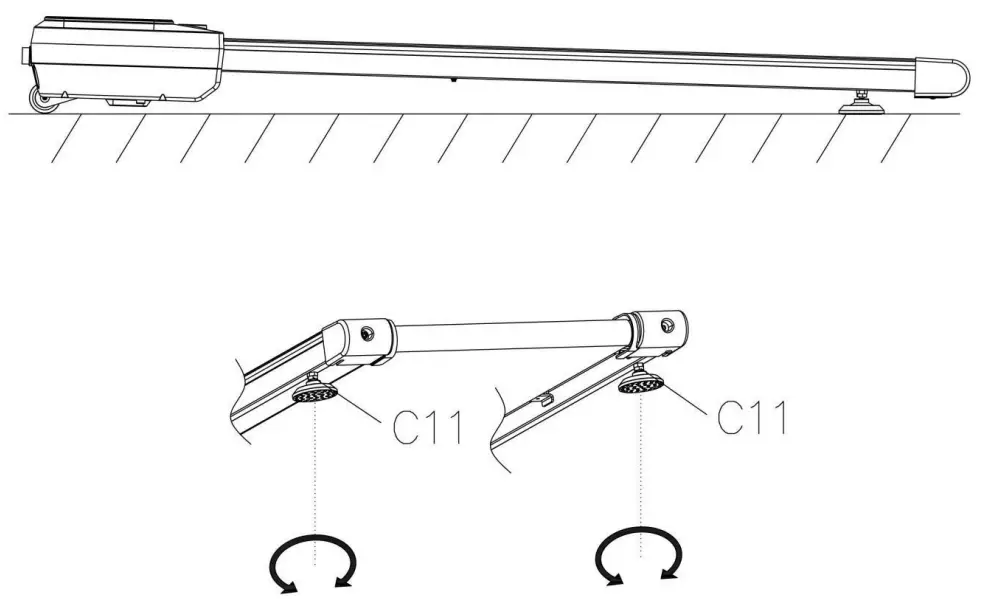SUNNY HEALTH FITNESS SF-T722069 Sleek Stride Smart Compact Auto Incline Treadpad Treadmill - FOOTPADS