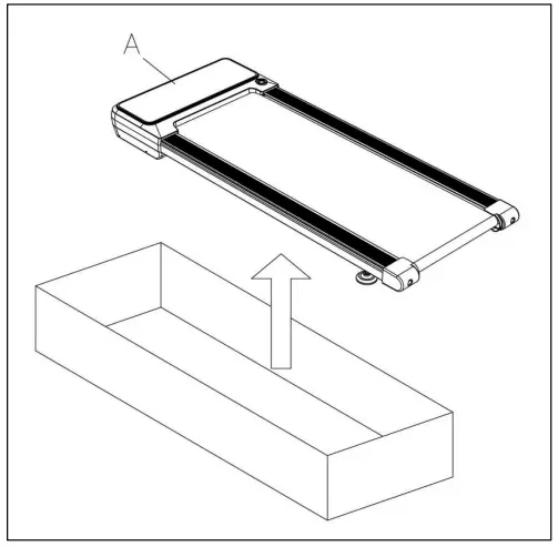 SUNNY HEALTH FITNESS SF-T722069 Sleek Stride Smart Compact Auto Incline Treadpad Treadmill - Main Frame