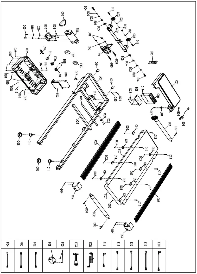 SUNNY HEALTH FITNESS SF-T722069 Sleek Stride Smart Compact Auto Incline Treadpad Treadmill - fig 1