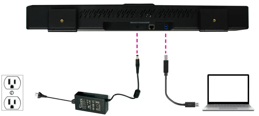 ClearOne Versa Mediabar Video Soundbar - Front View 7