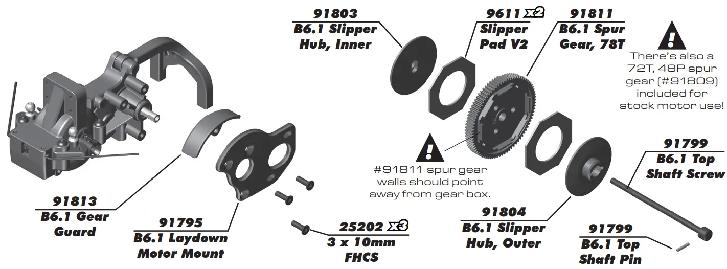 Team Associated RC10B6.1 Scale 2WD Electric off Road Competition Buggy Kit - fig 10