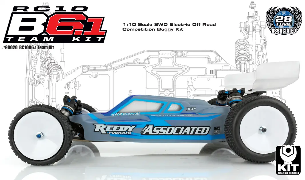 Team Associated RC10B6.1 Scale 2WD Electric off Road Competition Buggy Kit - fig