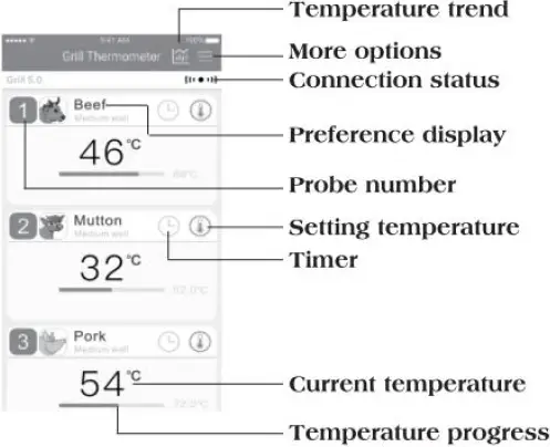 BFOUR BF-20-Ca Smart Meat Thermometer 08
