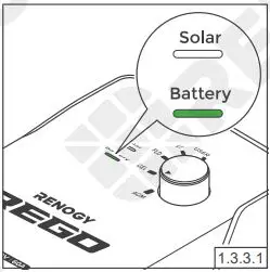 RENOGY REGO MPPT Solar Charge Controller User Guide - Battery Indicator