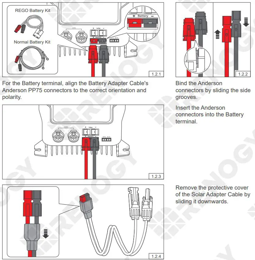 RENOGY REGO MPPT Solar Charge Controller User Guide - Charge Controller Wiring