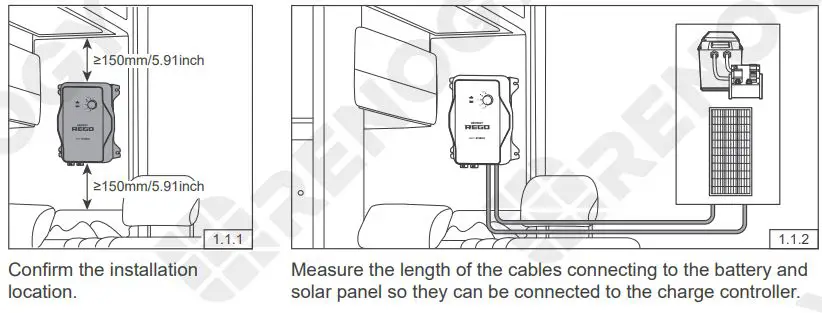 RENOGY REGO MPPT Solar Charge Controller User Guide - Mounting Location