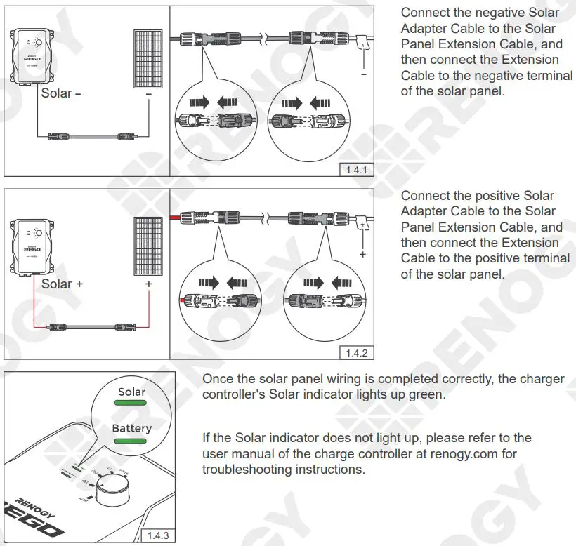RENOGY REGO MPPT Solar Charge Controller User Guide - Solar Panel Wiring