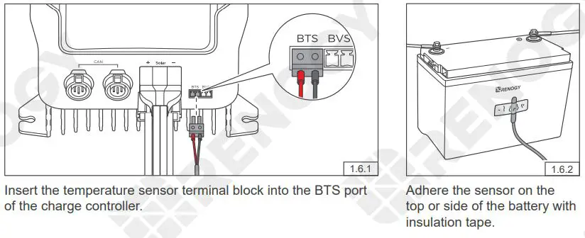 RENOGY REGO MPPT Solar Charge Controller User Guide - Temperature Sensor