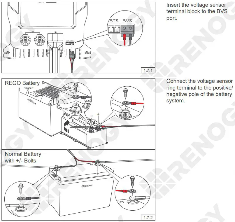 RENOGY REGO MPPT Solar Charge Controller User Guide - Voltage Sensor