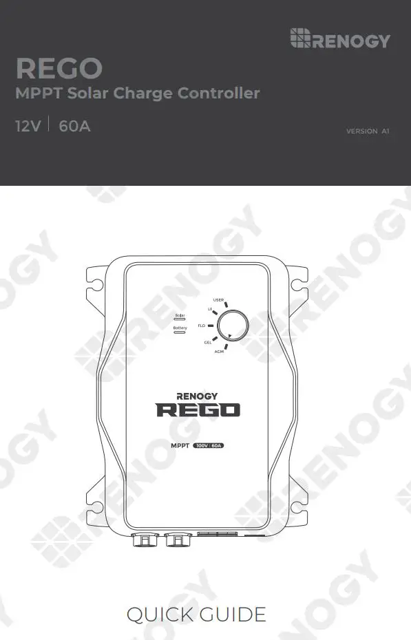 RENOGY REGO MPPT Solar Charge Controller User Guide