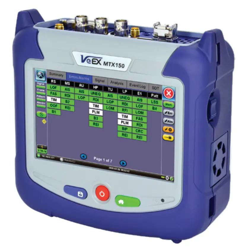 VeEX MTX150 Installation and Maintenance Test Set