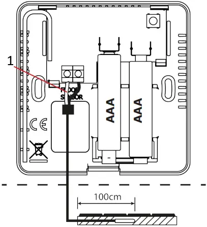 TECH CONTROLLERS EU-C-8F Wireless Floor Temperature Sensor A2