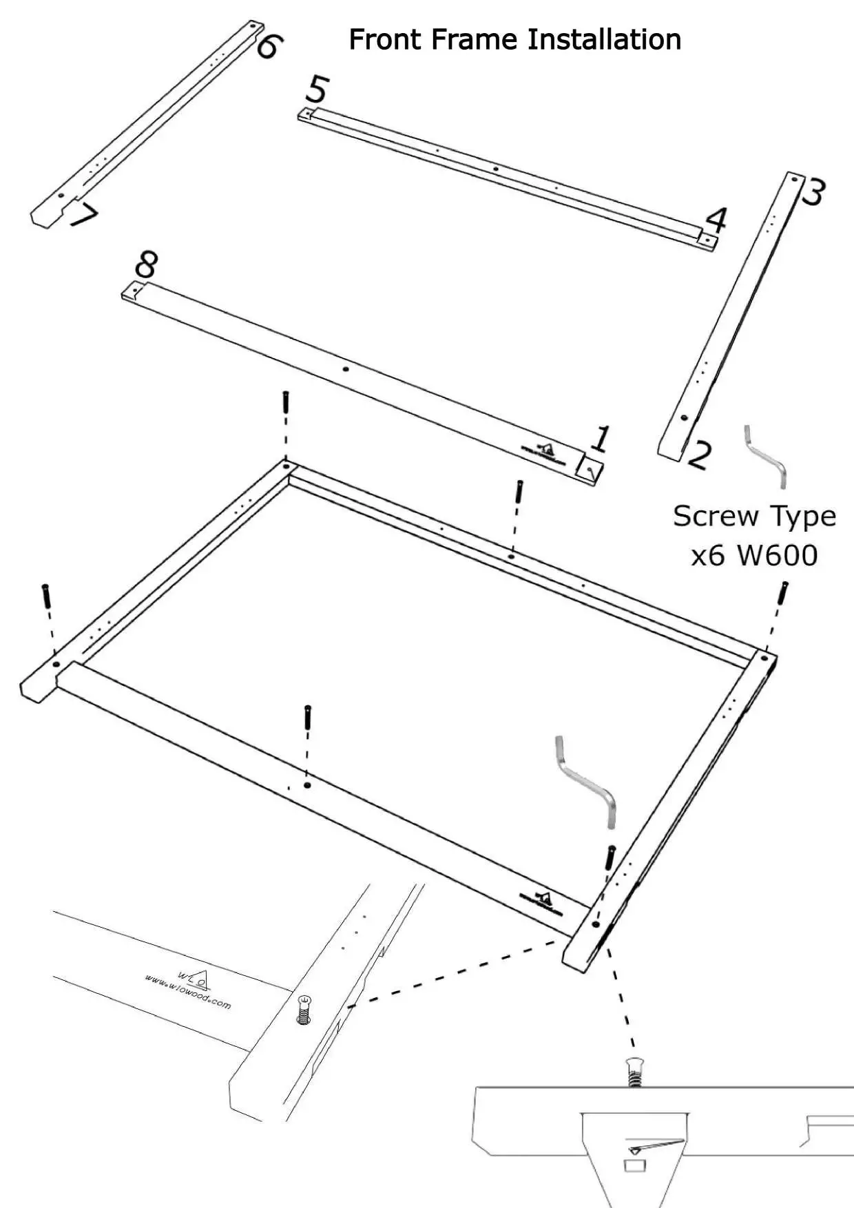 WLO Wood Pueblo Solid Spruce Elevated Dog House - overview 5