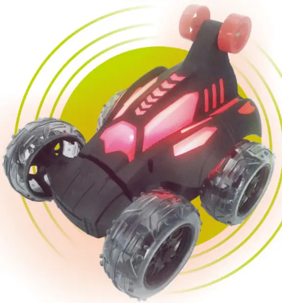 Brookstone-GLOW-VIPER-Light-up-Remote-Control-Stunt-Vehicle-fig-1