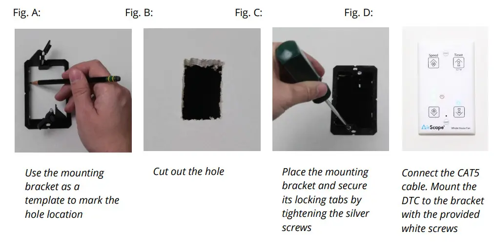 AirScape AH2-CF-1900 Air Handler 2 Cabinet Fan - cable