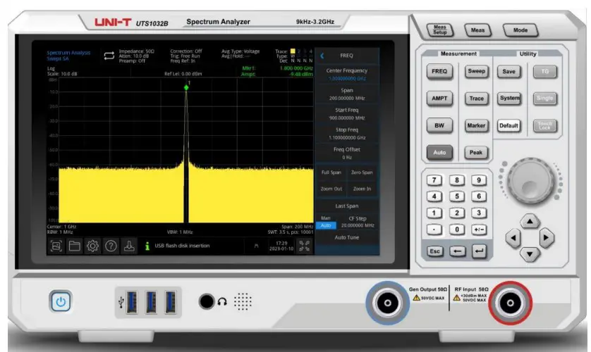 UNI-T UTS1000B T Series Spectrum Analyzer