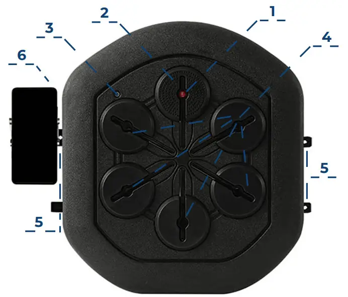 FLOXOM Music Boxing Machine - De gaten 8