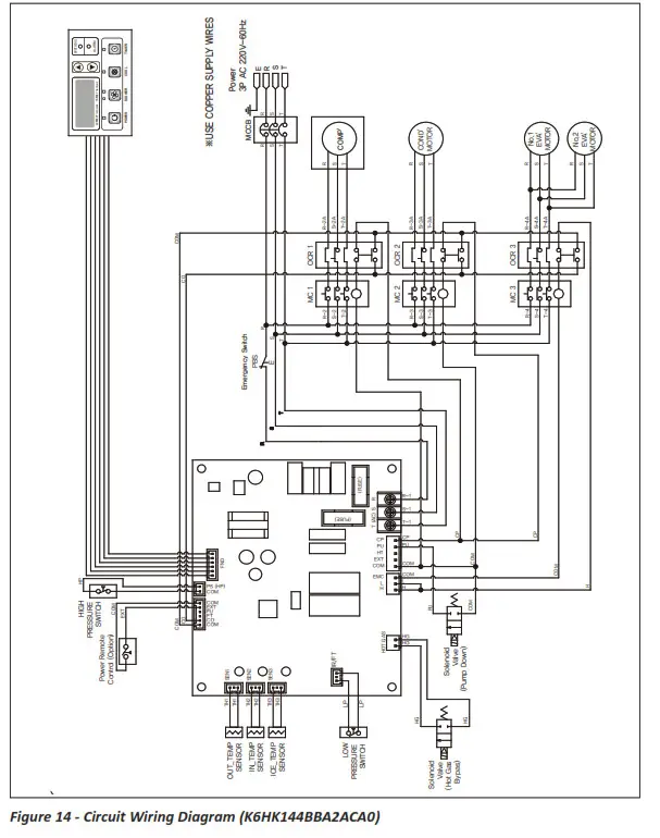 KOLDWAVE K6HK144BBA2ACA0 Portable Air Conditioner - Wiring Diagram2