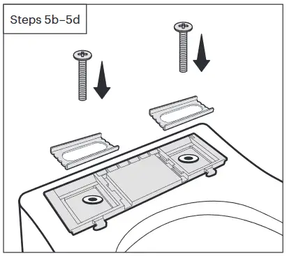 brondell Swash T44 EW Luxury Electric Remote Controlled Bidet Seat - mounting plate 1