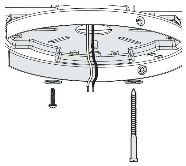 Hunter 51716 Indoor Matte Black Ceiling Fan with Remote and Light Kit - Screws