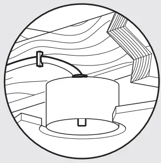 Hunter 51716 Indoor Matte Black Ceiling Fan with Remote and Light Kit - outlet box