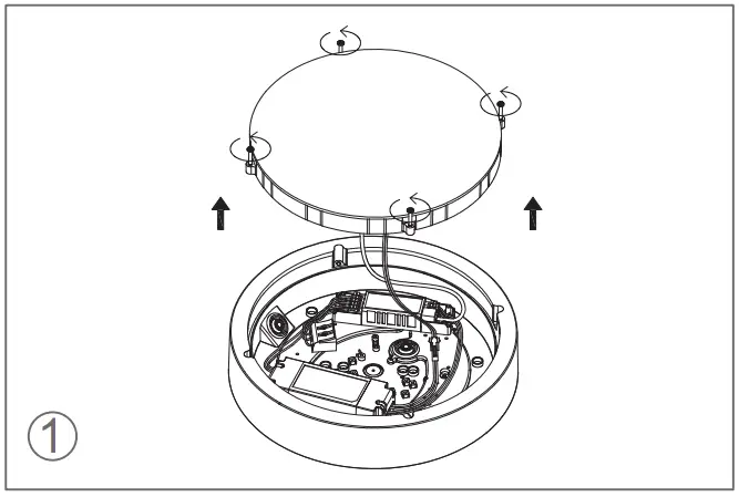 BRIDA Quanta Q290 Ceiling LED Light - Instruction for Light Source Disassembly