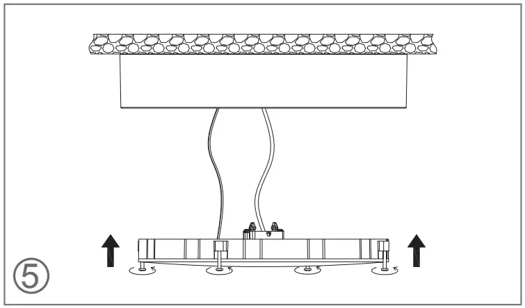 BRIDA Quanta Q290 Ceiling LED Light - Mount the diffuser
