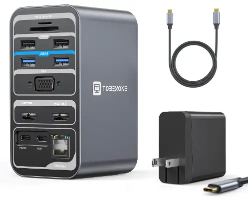 TOBENONE UDS019 USB-C Dual Display Docking Station