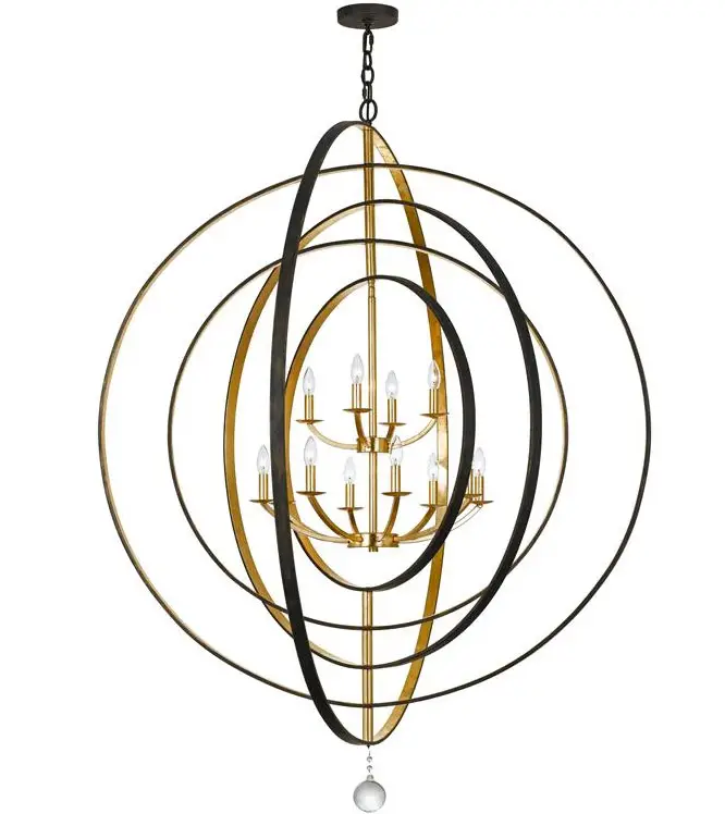 CRYSTORAMA 590-EB-GA 12 Light Lantern