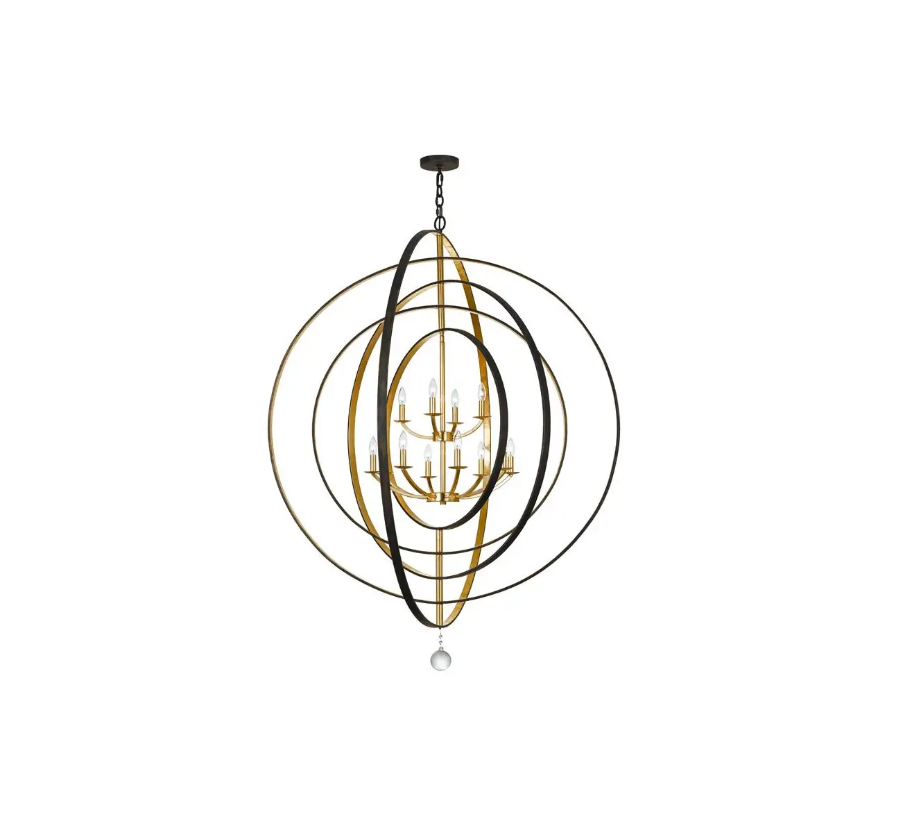 Crystorama 590-eb-ga 12 Light Lantern Instruction Manual