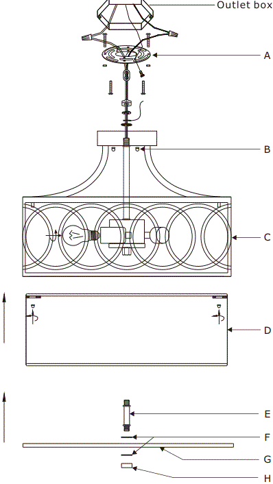 CRYSTORAMA 285-MK Graham Three Light Ceiling Mount-fig5