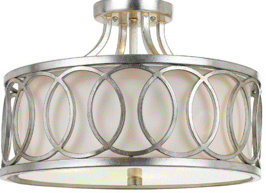 CRYSTORAMA 285-MK Graham Three Light Ceiling Mount-product