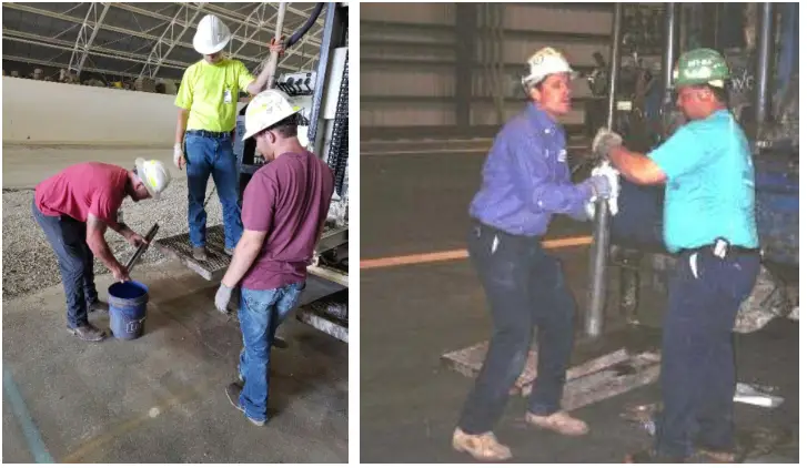 Figure 6: Split spoon heads used to create the borehole for the MDD