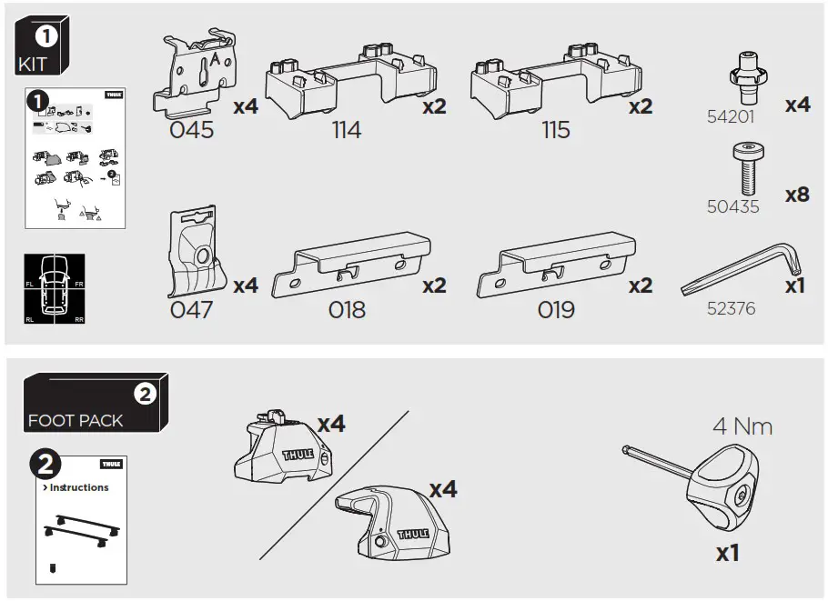 THULE 186144 Roof Racks - Product Overview 1