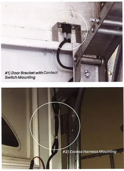 Finish securing harness on door Figure 2
