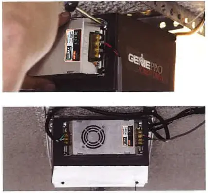 Mount power supply on side Figure 2