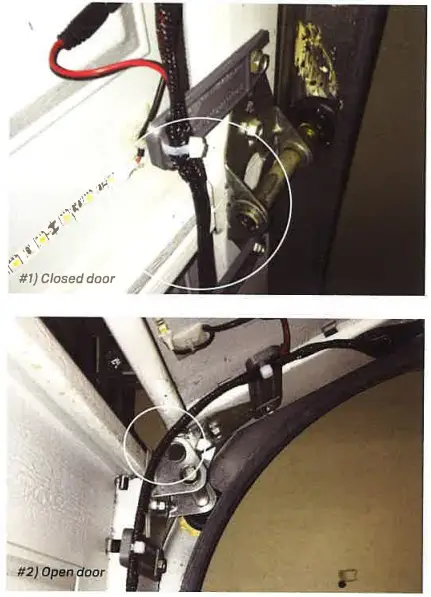 Note in photos that the harness is not slack